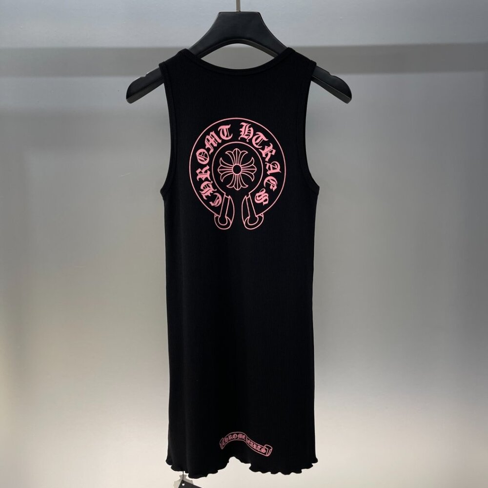 Women's Chrome Hearts Letter Print Vest Dress - Picture 2 of 3